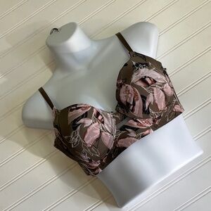 Danskin Intimates Floral Printed Padded Bra-34B